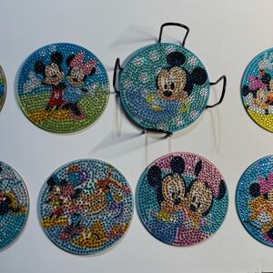 Disney Character Coaster Set - Multicolor, size 8 pieces